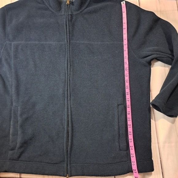 St. John's Bay Mens Large Fleece Zip Up Sweater - Picture 7 of 13